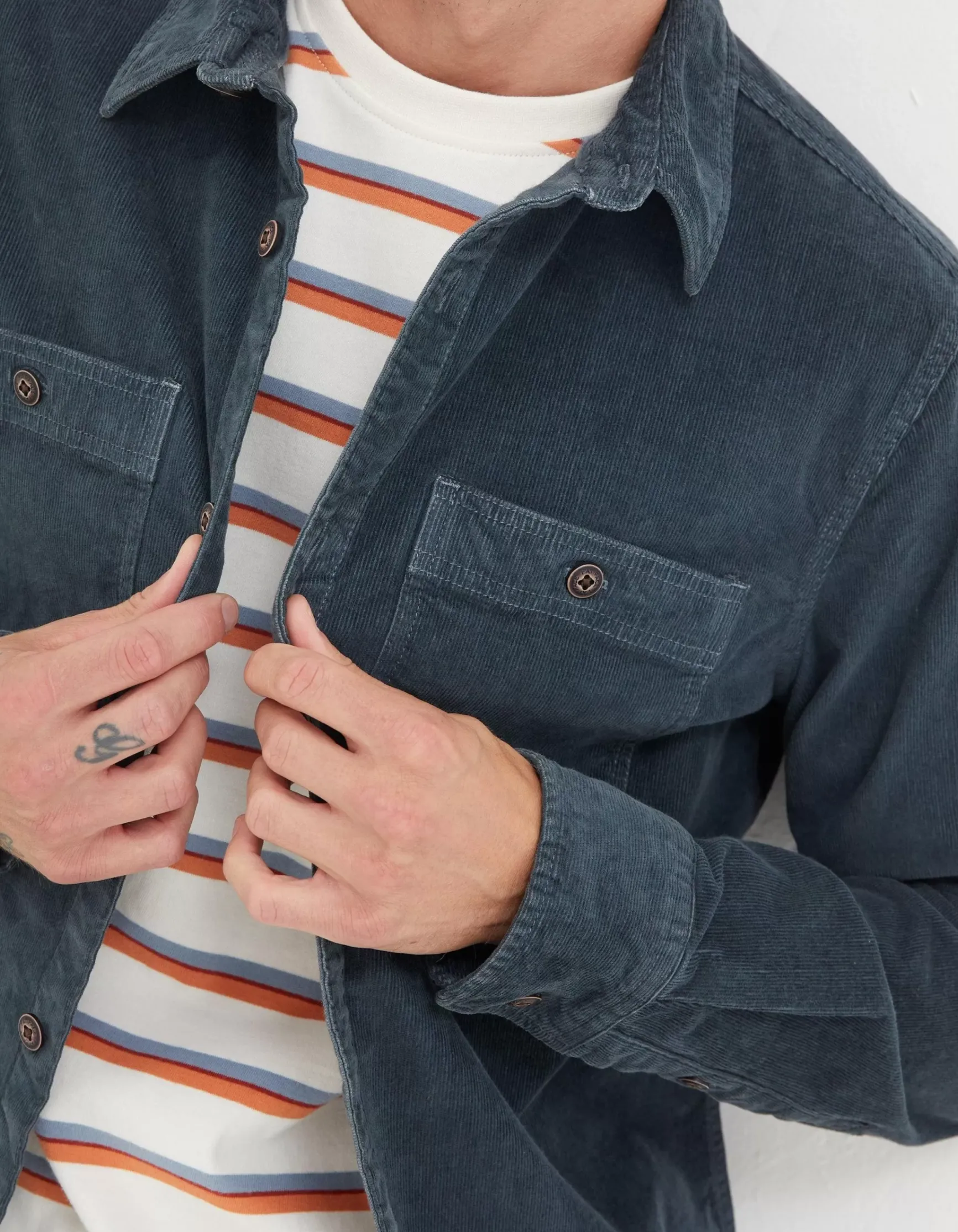 FatFace Cord Utility Shirt|Men View All