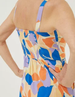 FatFace Corey Stencil Floral Midi Dress|Women Dresses