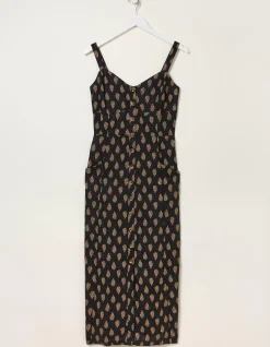 FatFace Corey Woodblock Linen Dress|Women Dresses