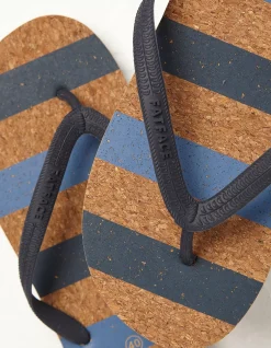 FatFace Cork Stripe Flip Flops|Men View All