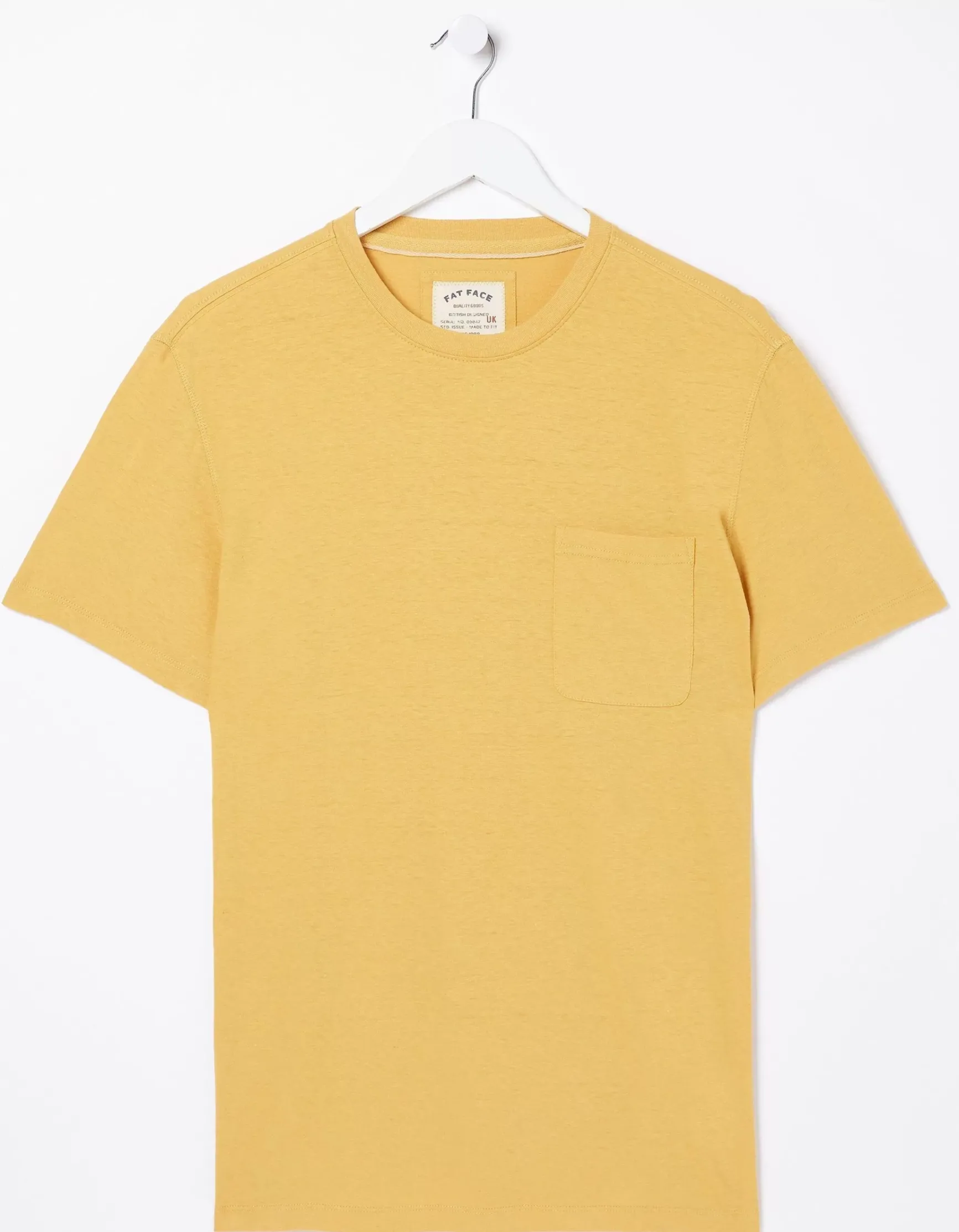 FatFace Cotton Linen Pocket T-Shirt|Men T-Shirts