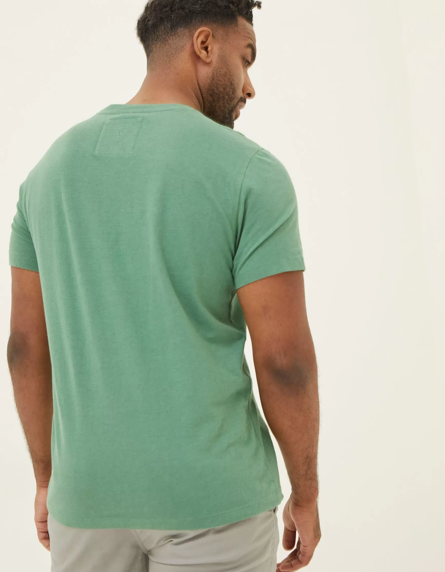FatFace Cotton Linen Pocket T-Shirt|Men T-Shirts
