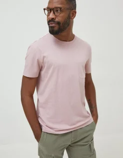 FatFace Cotton Linen Pocket T-Shirt|Men T-Shirts