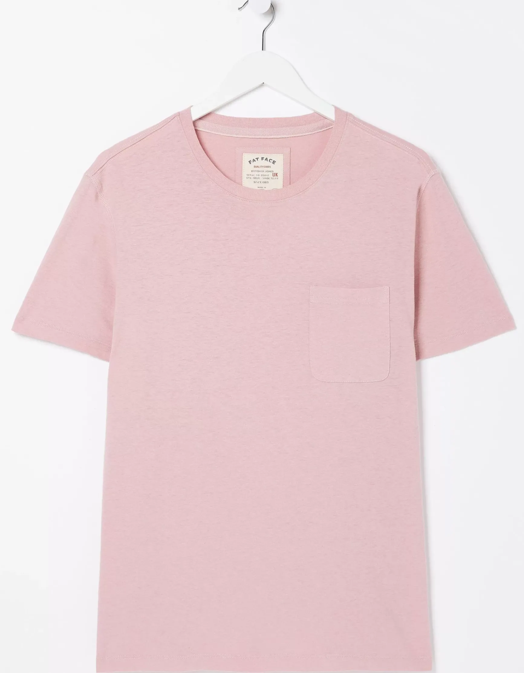 FatFace Cotton Linen Pocket T-Shirt|Men T-Shirts