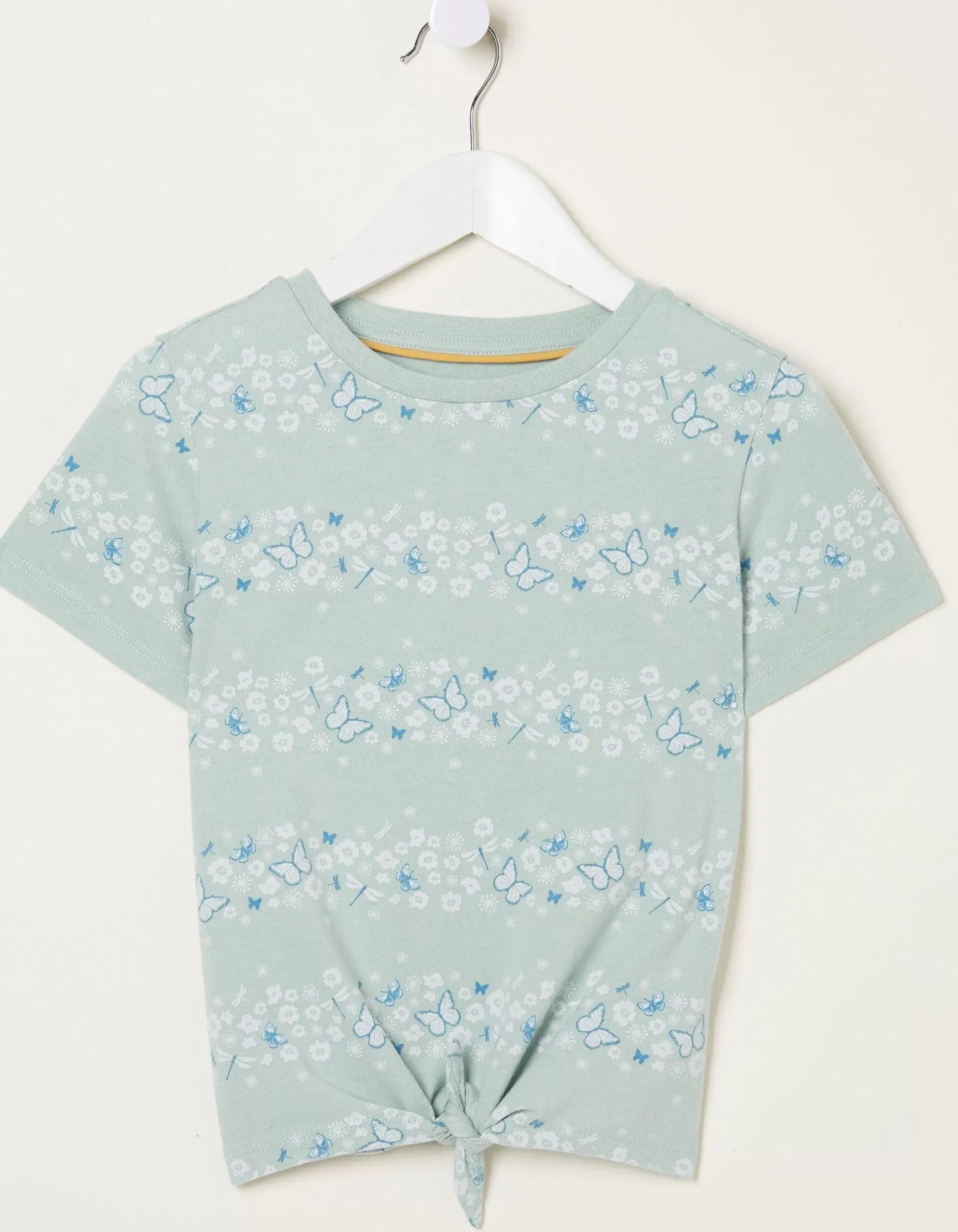 FatFace Daisy Knot Front T-Shirt|Girls View All