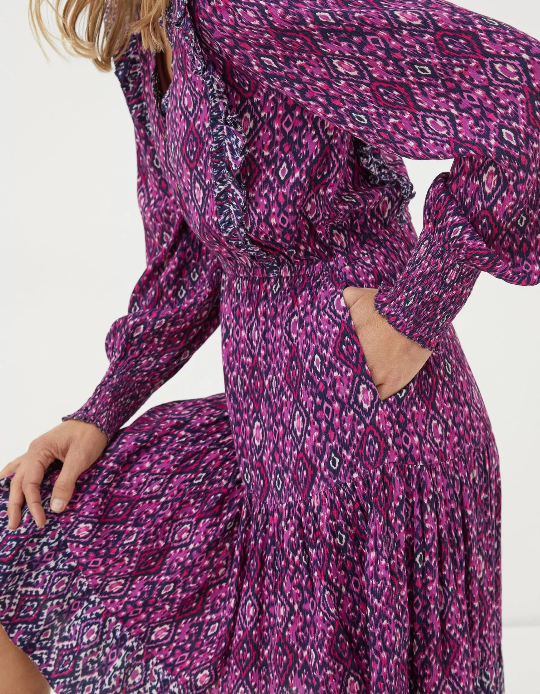 FatFace Darcey Ikat Geo Dress|Women Dresses