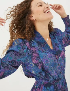 FatFace Darcey Mosaic Geo Dress|Women Dresses