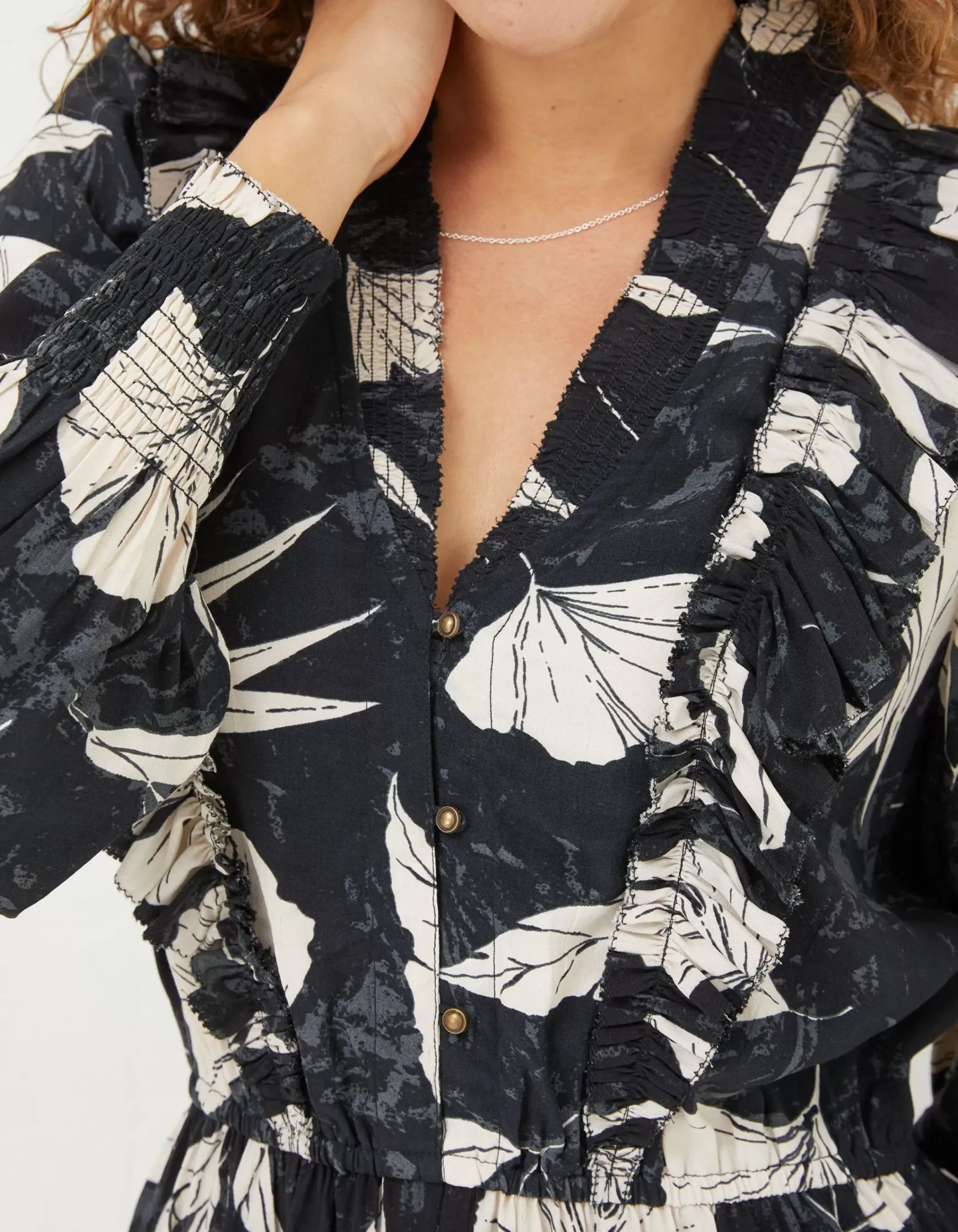 FatFace Darcey Twilight Leaves Dress|Women Dresses