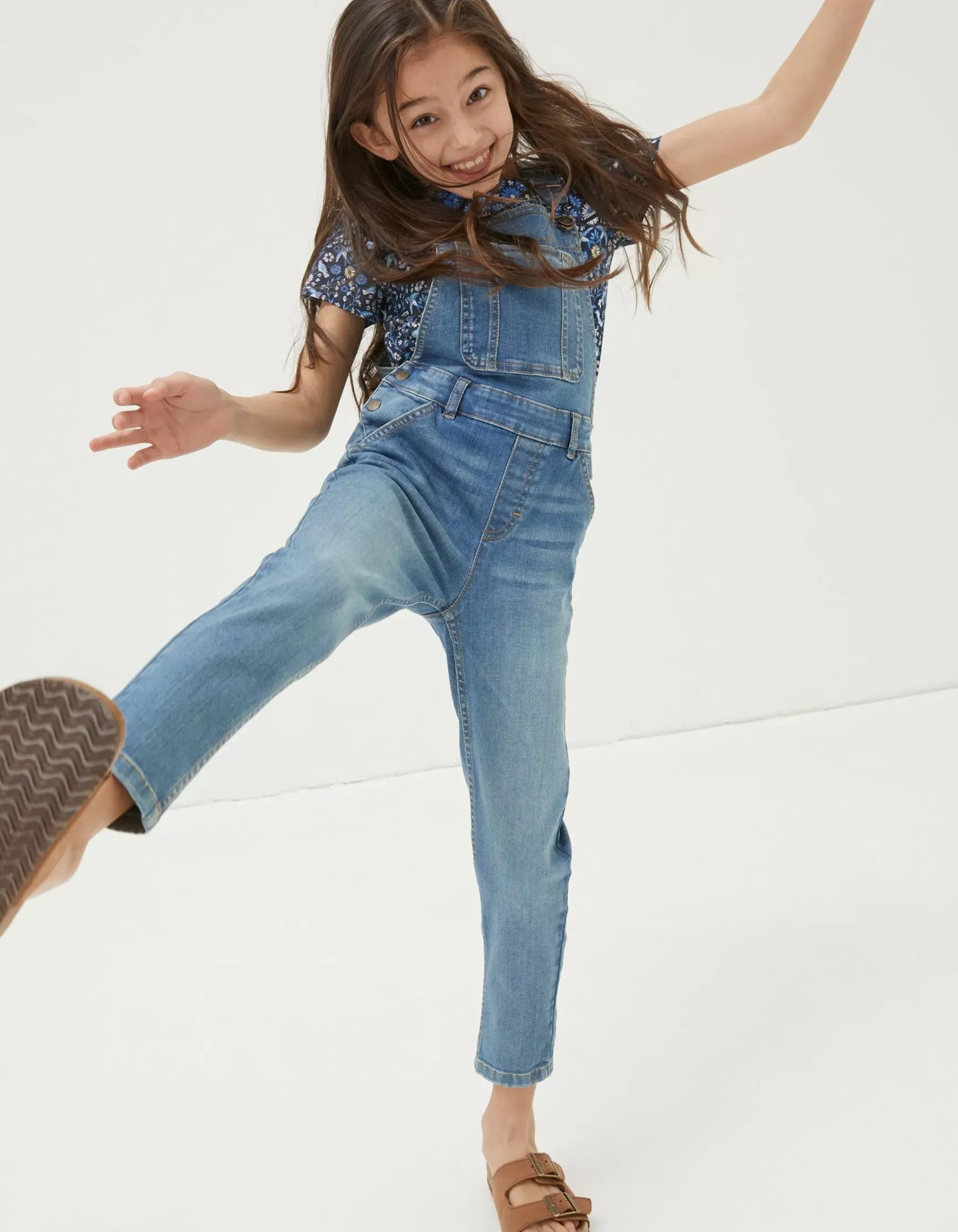 FatFace Darcy Skinny Denim Dungarees|Girls Dungarees, Jeans & Leggings