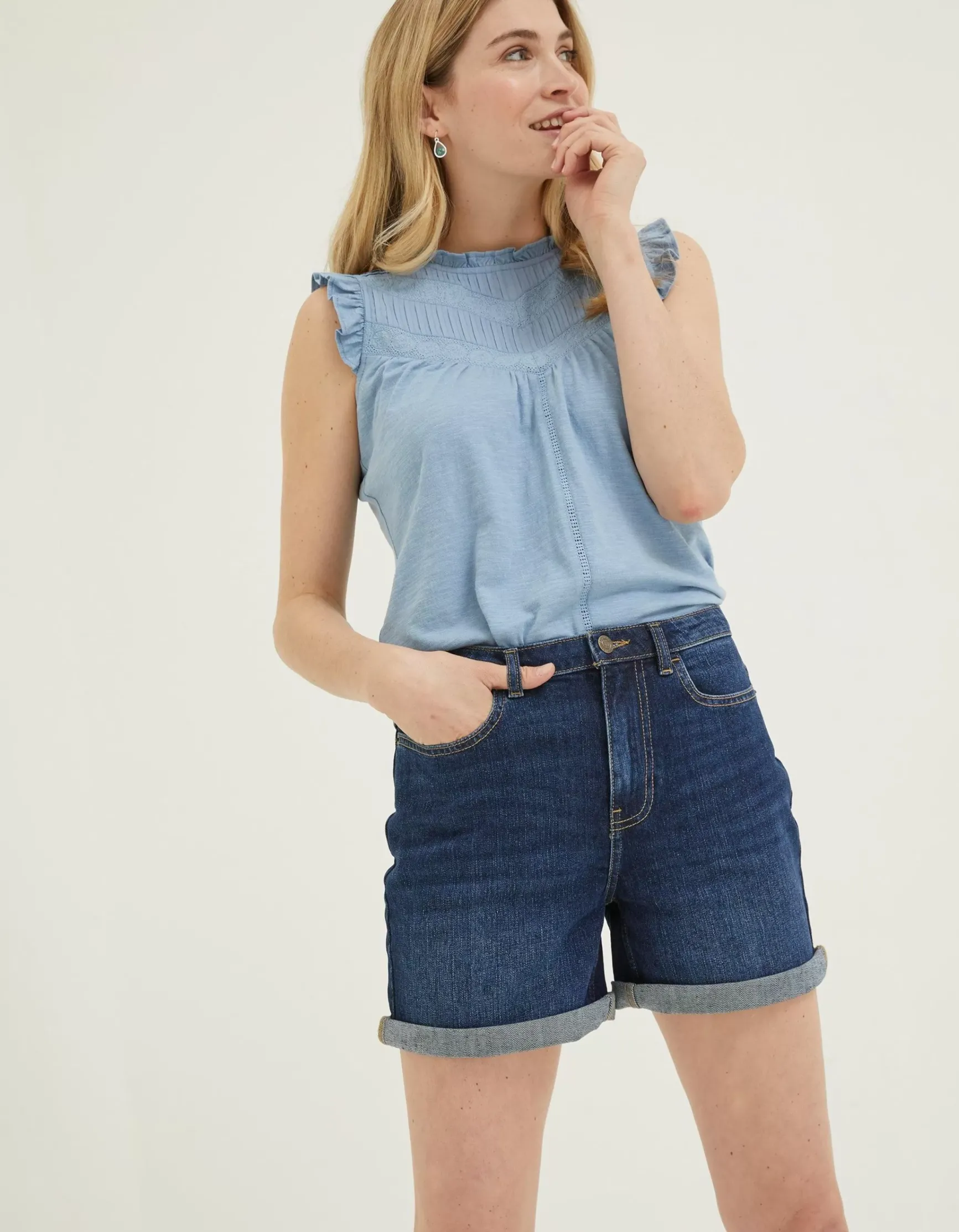 FatFace Darley Denim Shorts|Women Shorts
