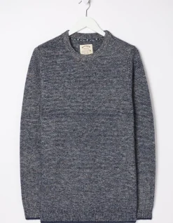 FatFace Dawlish Demin Crew Jumper|Men Knitwear