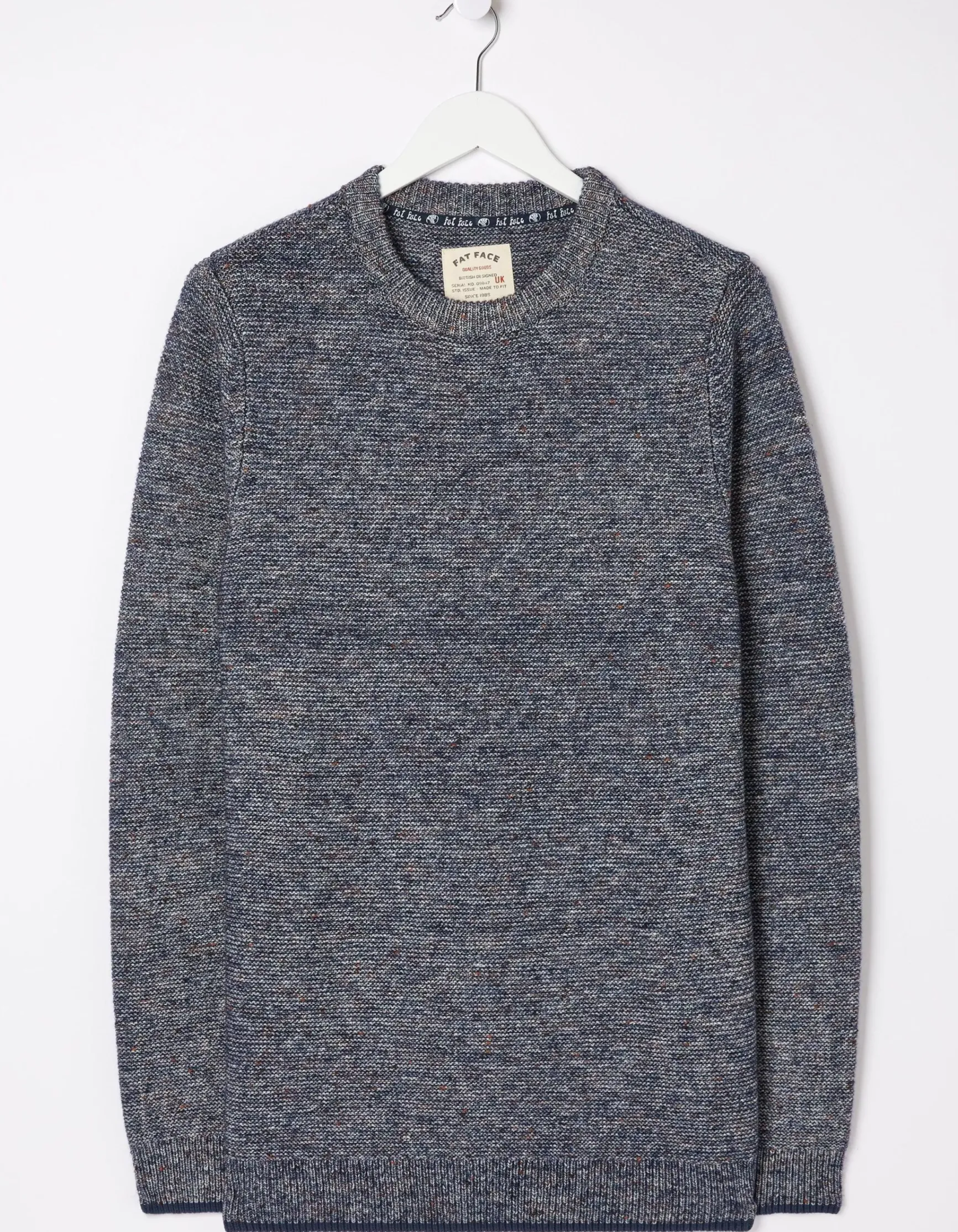 FatFace Dawlish Demin Crew Jumper|Men Knitwear