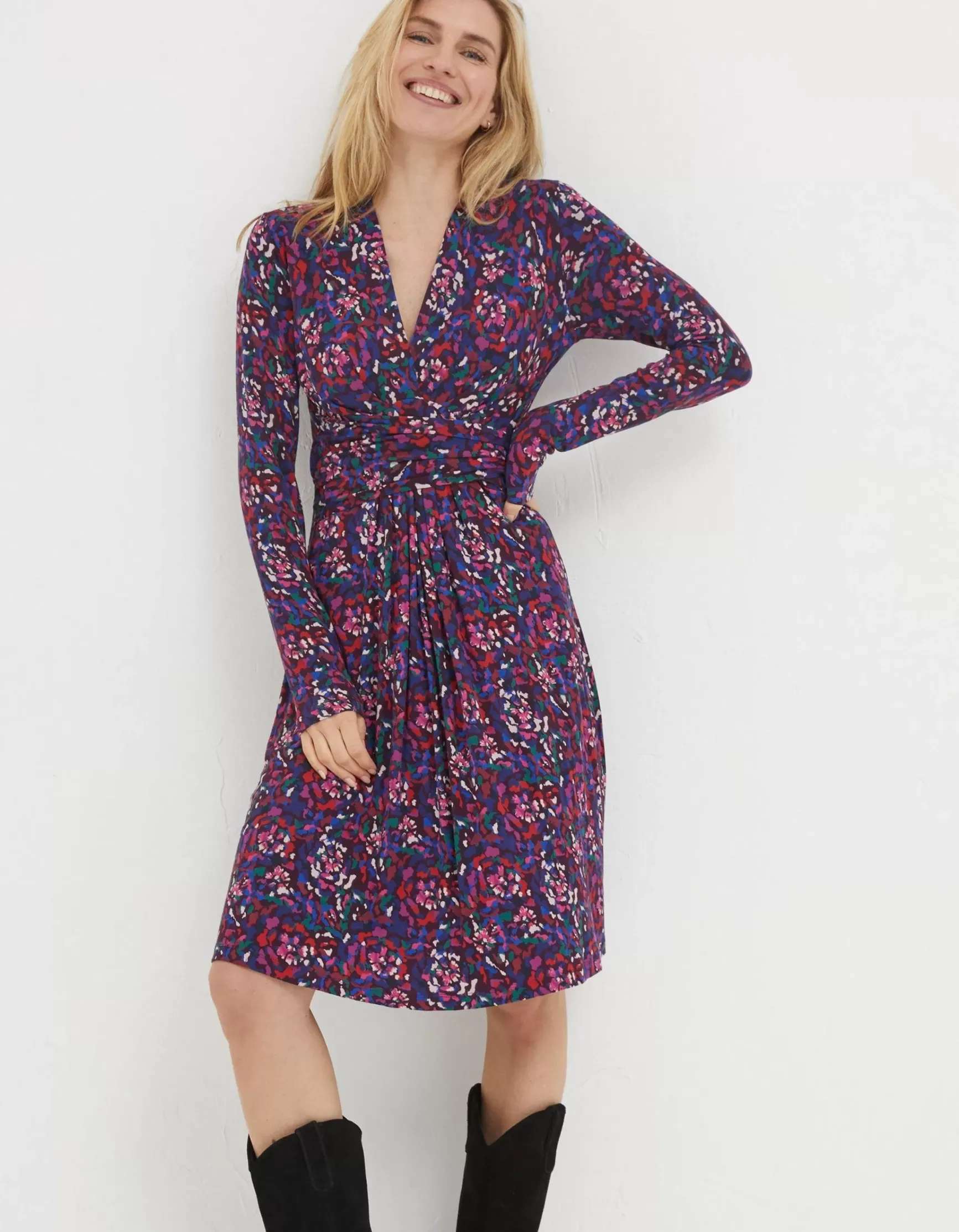 FatFace Delphine Abstract Jersey Dress|Women Dresses