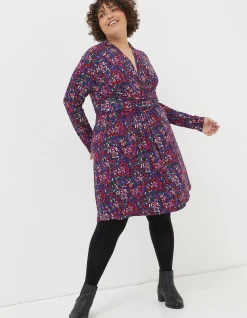 FatFace Delphine Abstract Jersey Dress|Women Dresses