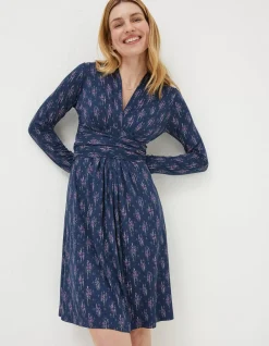 FatFace Delphine Ink Ditsy Jersey Dress|Women Dresses