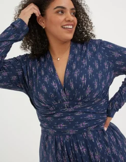FatFace Delphine Ink Ditsy Jersey Dress|Women Dresses