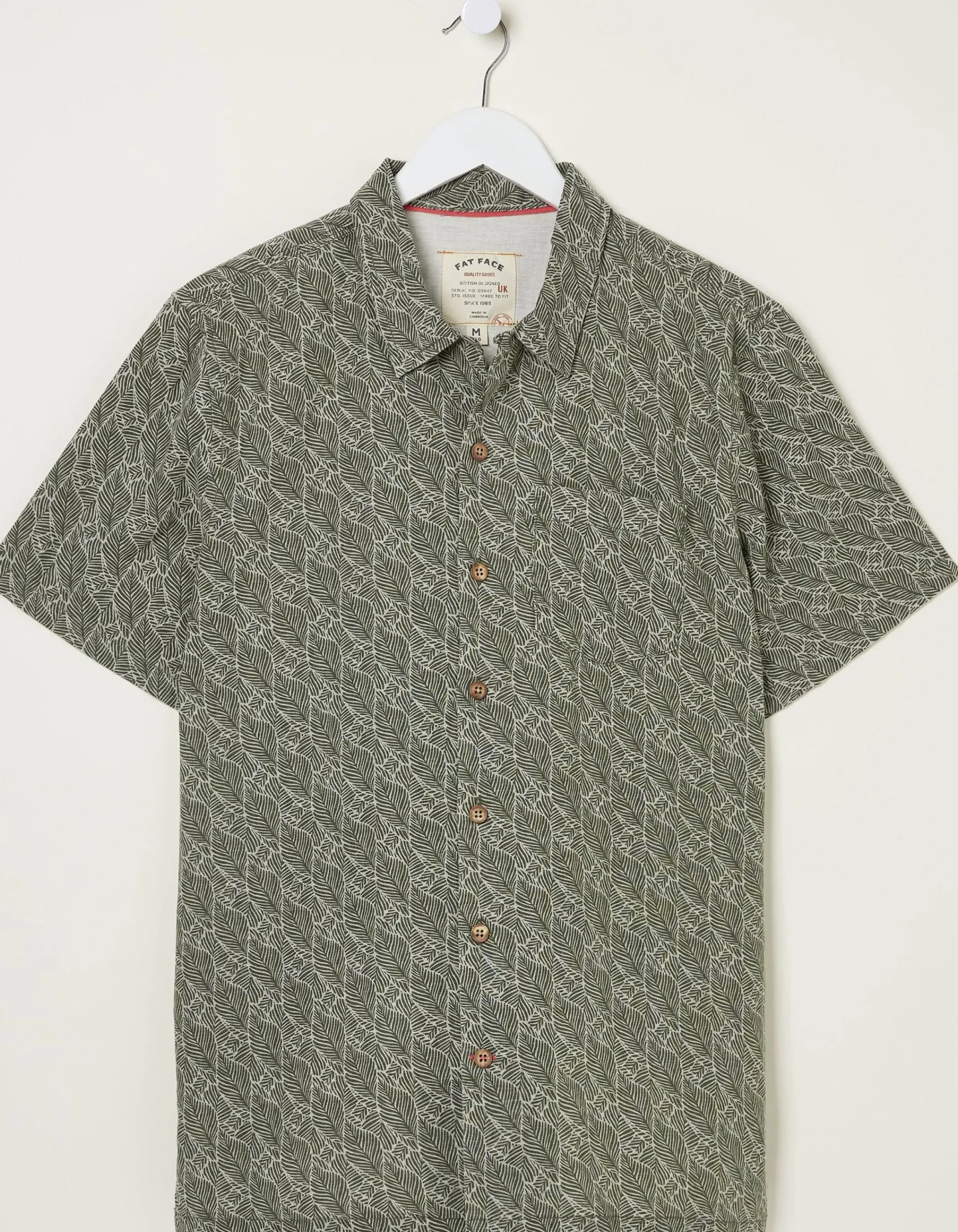 FatFace Dempsey Leaf Print Shirt|Men Shirts