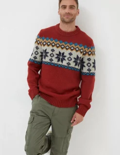 FatFace Denbigh Fairisle Crew Jumper|Men View All