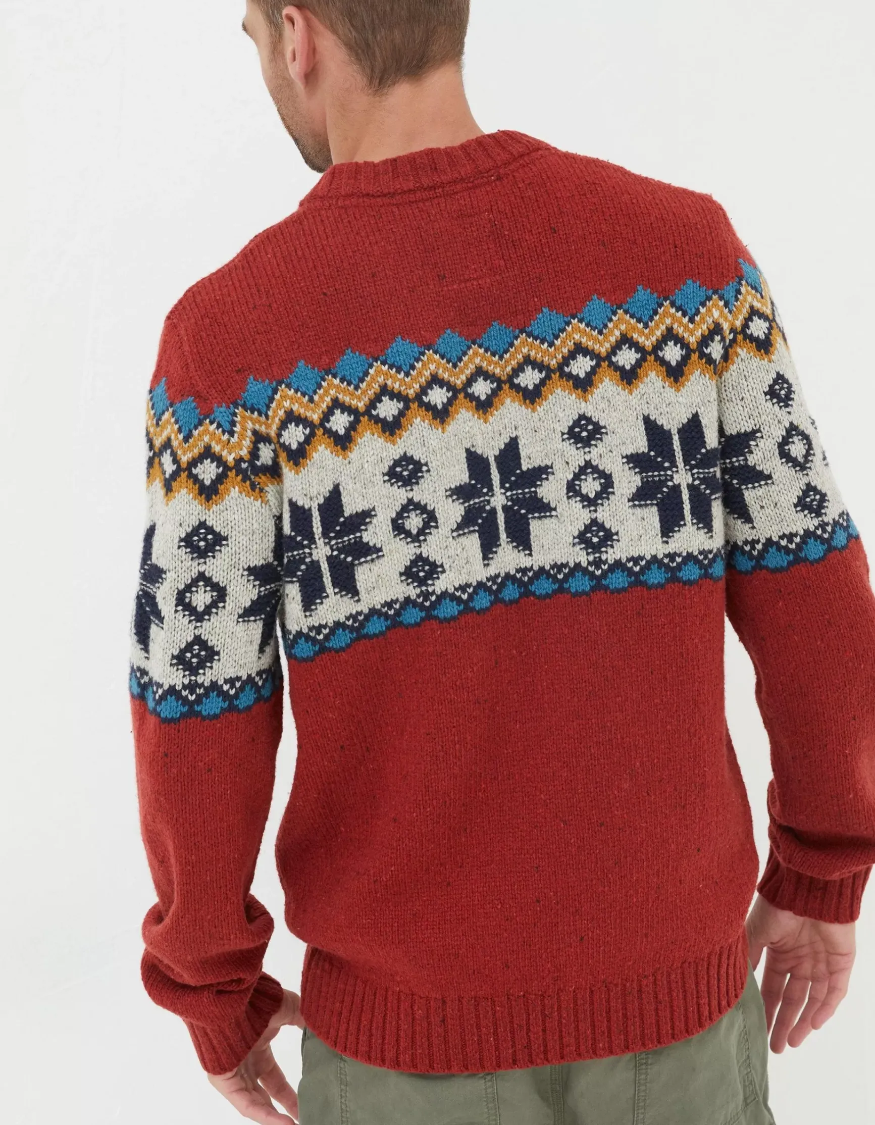 FatFace Denbigh Fairisle Crew Jumper|Men View All