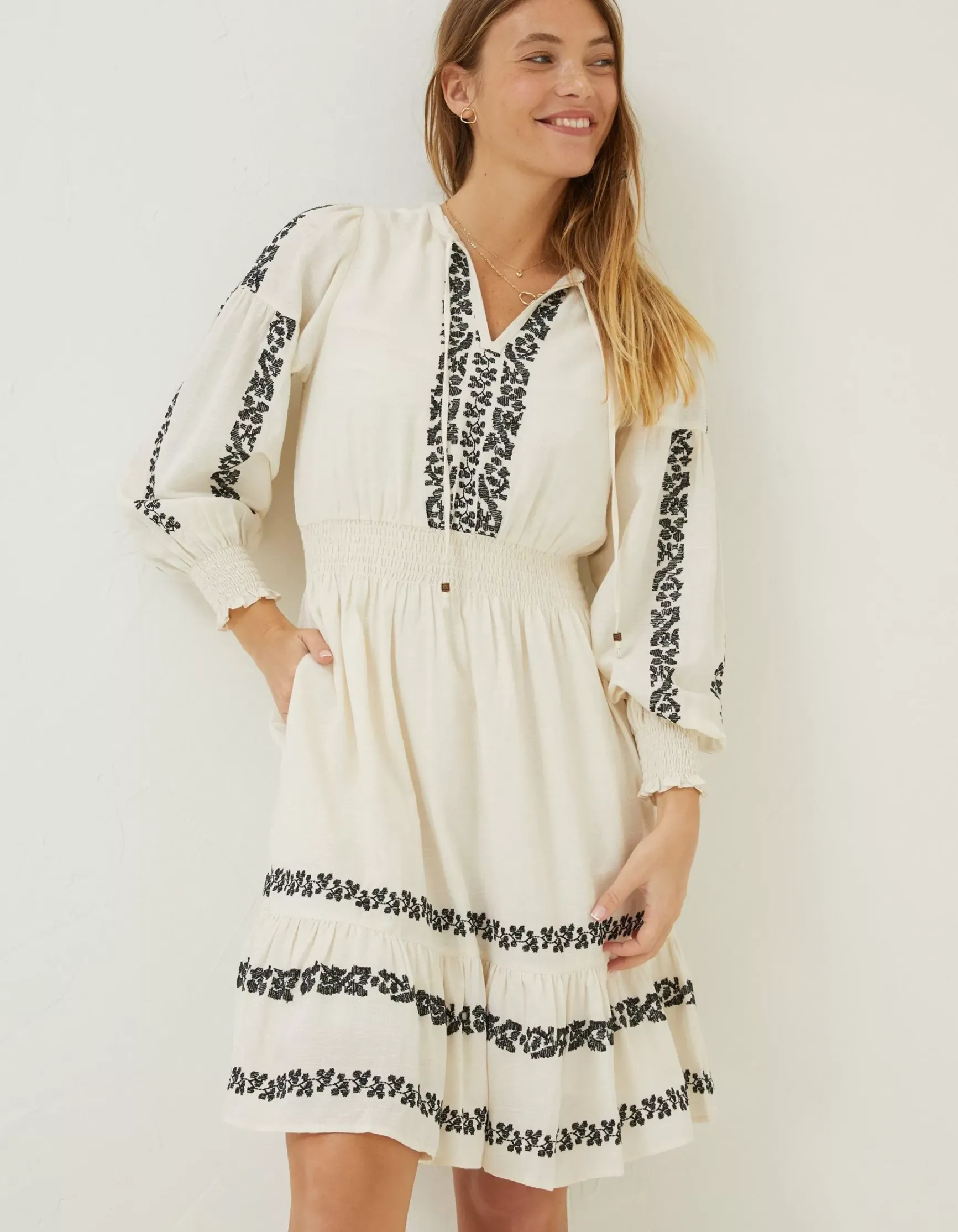 FatFace Devin Embroidered Dress|Women Dresses