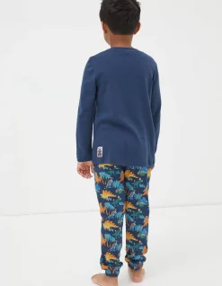 FatFace Dinosaur Jersey Pyjama Set|Boys View All