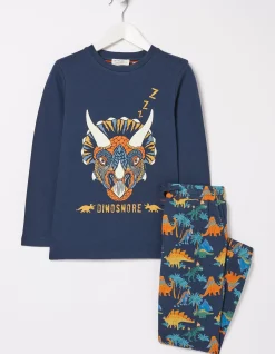 FatFace Dinosaur Jersey Pyjama Set|Boys View All