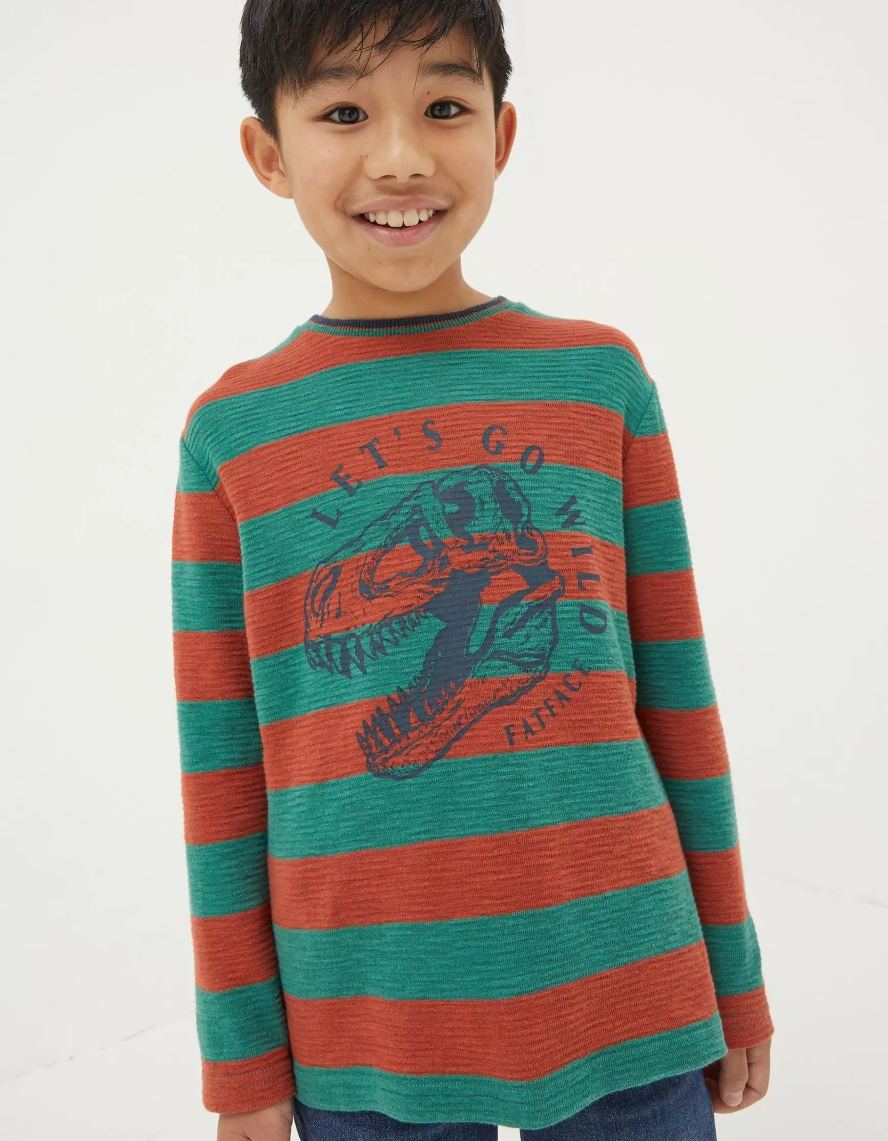 FatFace Dinosaur Long Sleeve T-Shirt|Boys View All