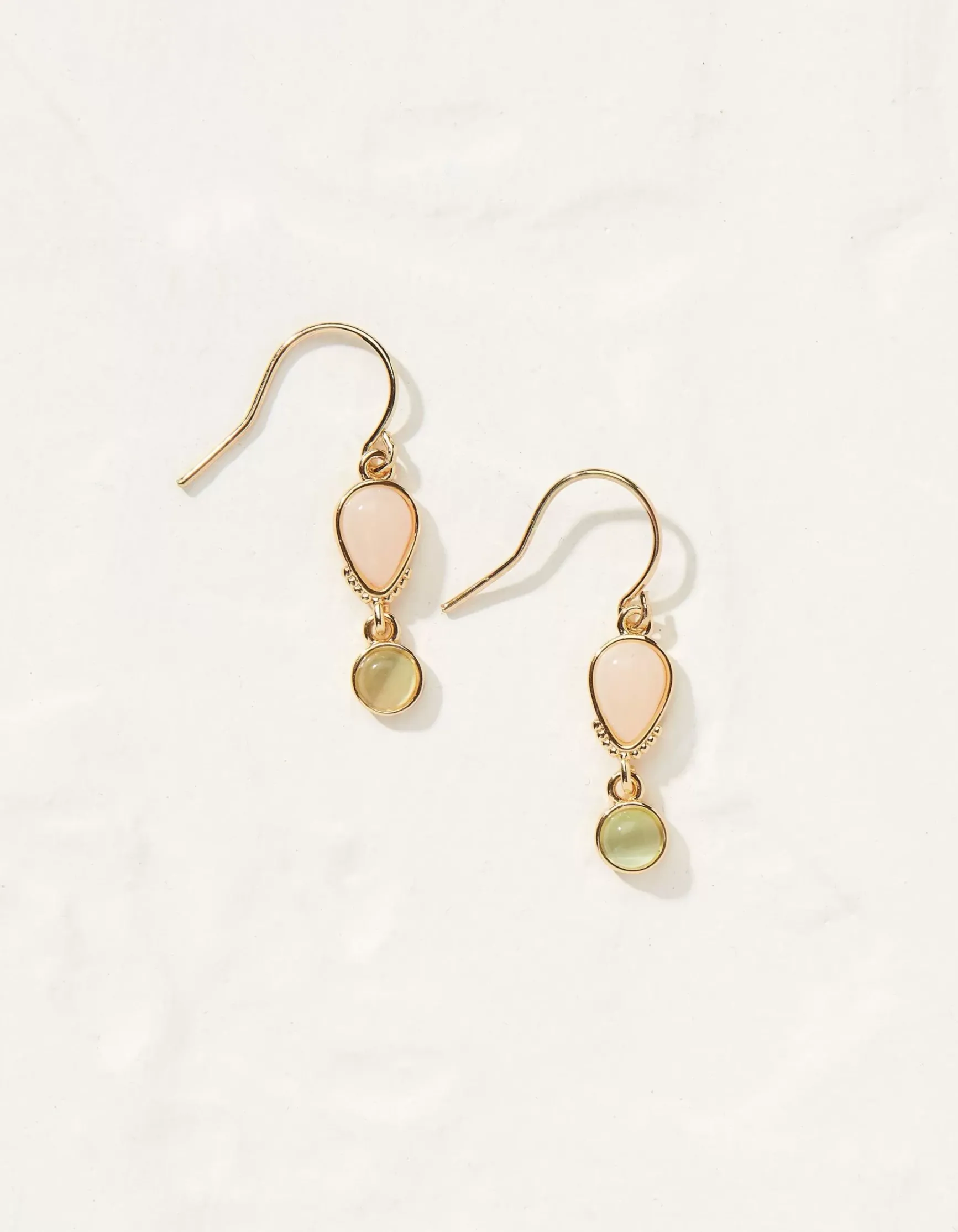 FatFace Double Gem Drop Earrings|Women View All