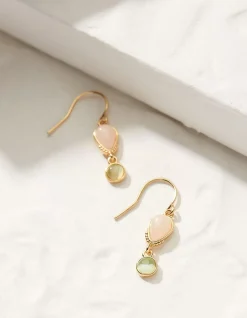 FatFace Double Gem Drop Earrings|Women View All