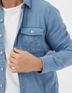 FatFace Drayton Indigo Shirt|Men View All