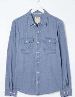 FatFace Drayton Indigo Shirt|Men View All