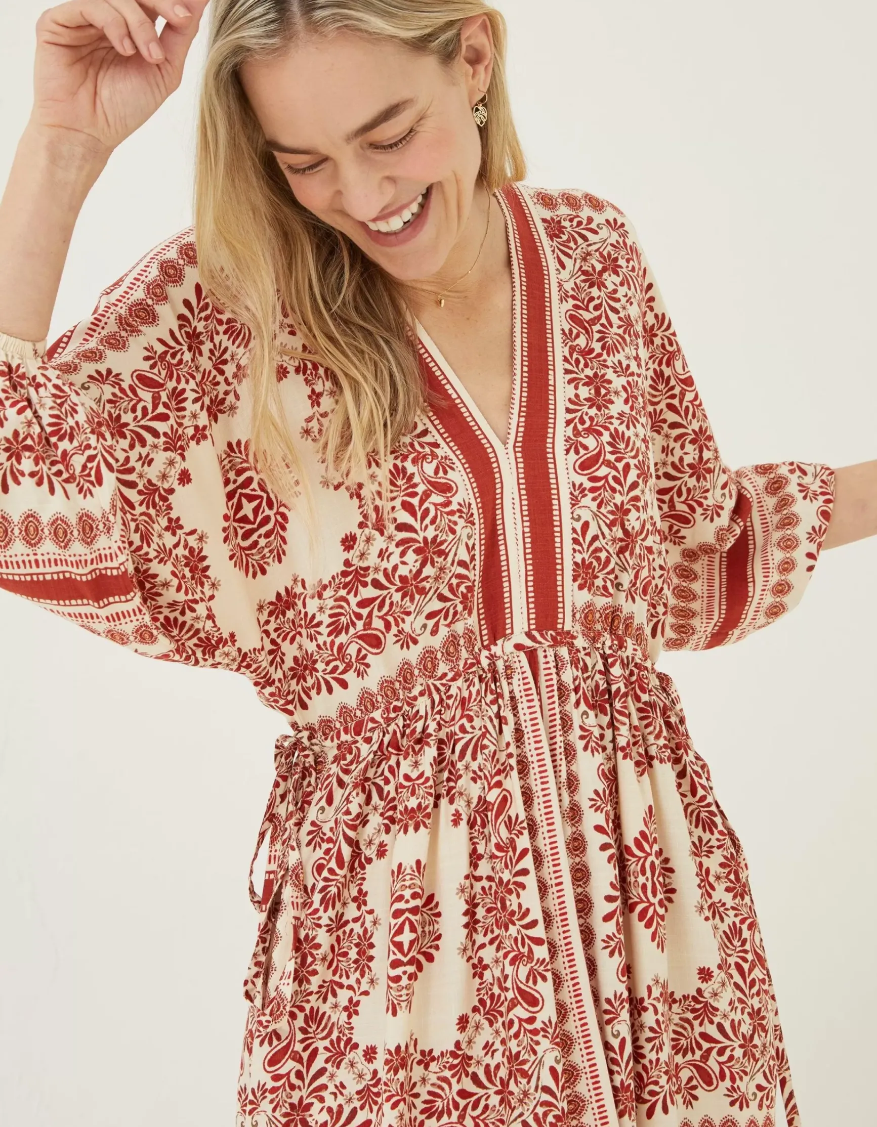 FatFace Effie Bandana Midi Dress|Women Dresses