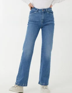 FatFace Elise Wide Leg Comfort Stretch Jeans|Women Jeans & Dungarees