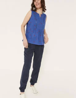 FatFace Ella Embroidered Daisy Cami|Women Tops & T-Shirts