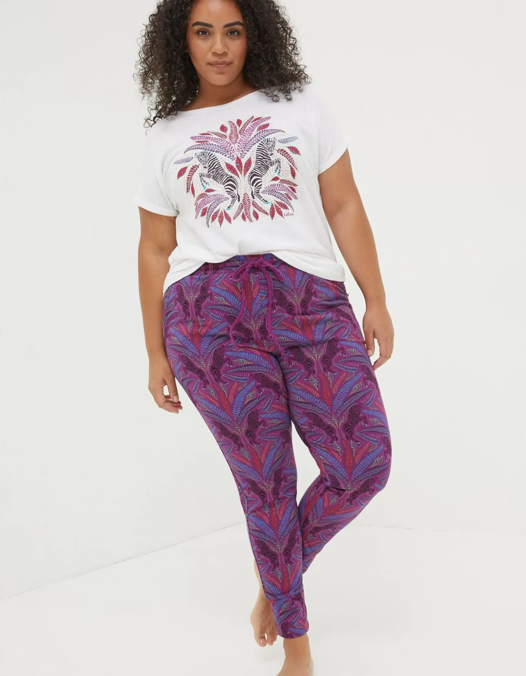 FatFace Ellie Zebra Leggings|Women View All