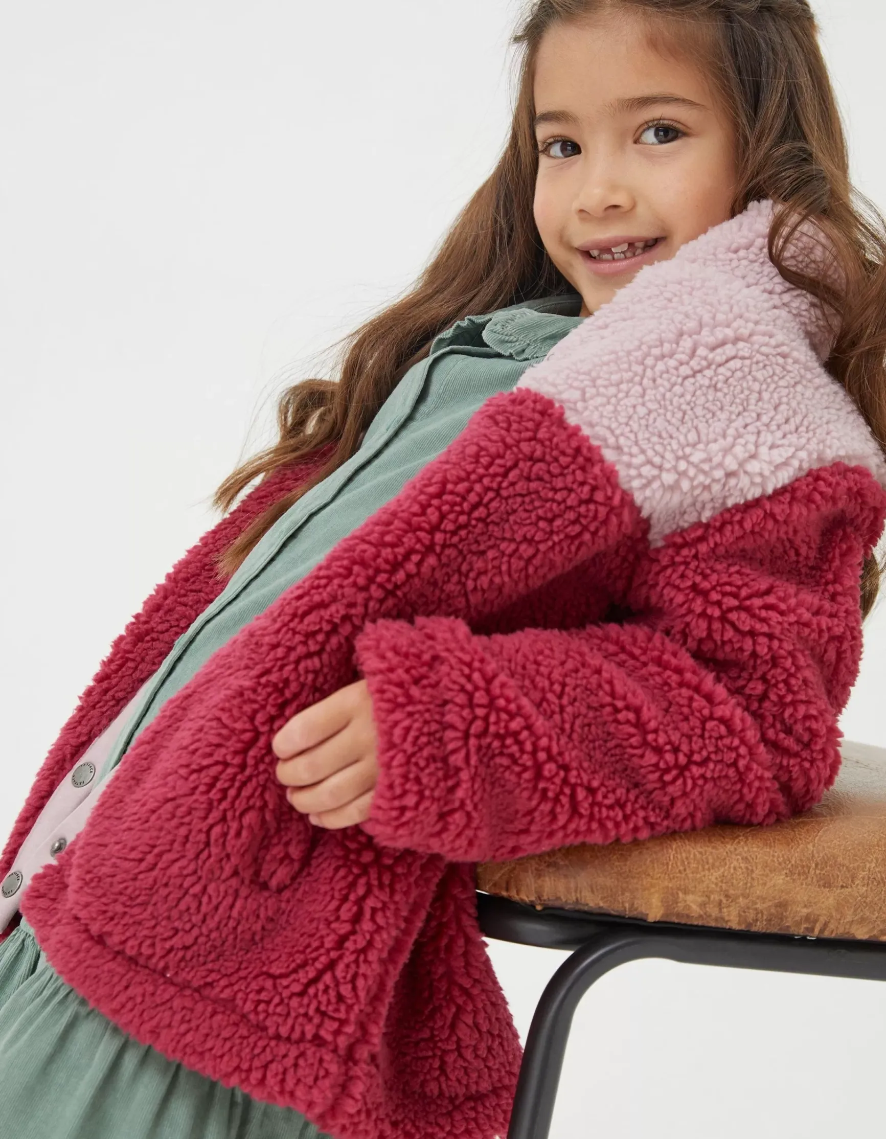 FatFace Elodie Fleece Button Sweatshirt|Girls View All