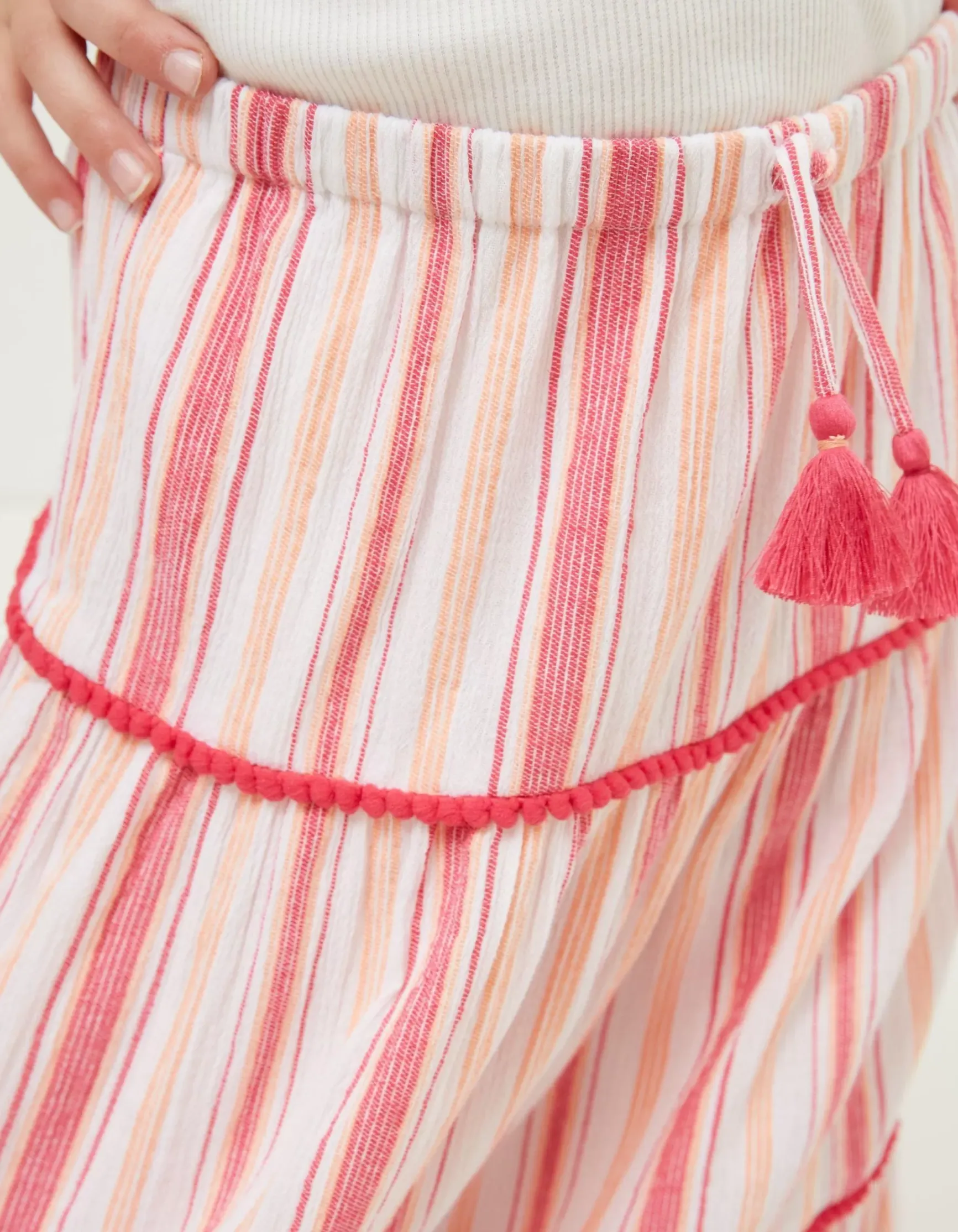 FatFace Elodie Stripe Woven Skirt|Girls View All