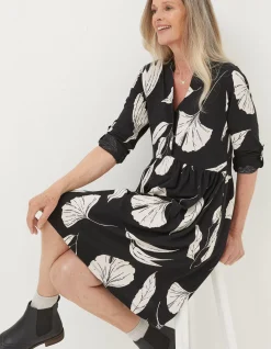 FatFace Elsie Twilight Leaves Dress|Women Dresses