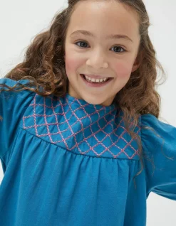 FatFace Embroidered Jersey Top|Girls View All