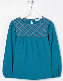 FatFace Embroidered Jersey Top|Girls View All