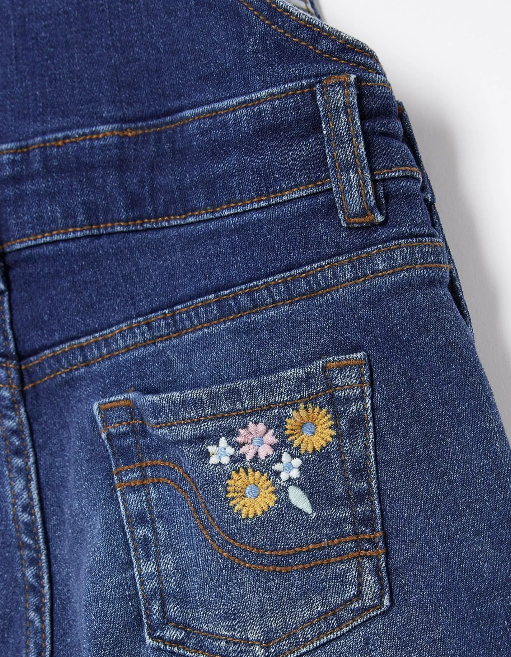 FatFace Embroidered Shortie Dungarees|Girls View All