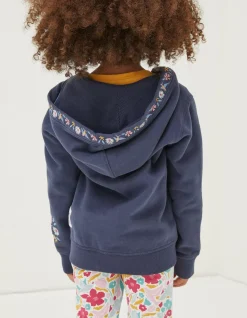 FatFace Embroidered Zip Through Hoodie|Girls View All
