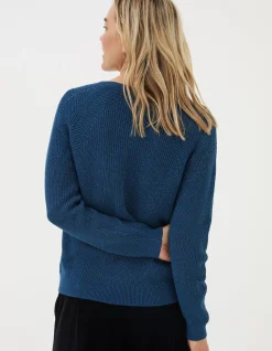 FatFace Estelle V Neck Sparkle Jumper|Women View All