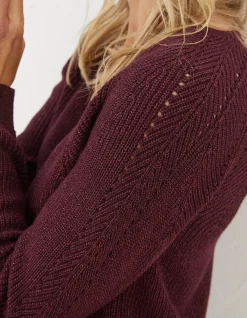 FatFace Estelle V Neck Sparkle Jumper|Women View All