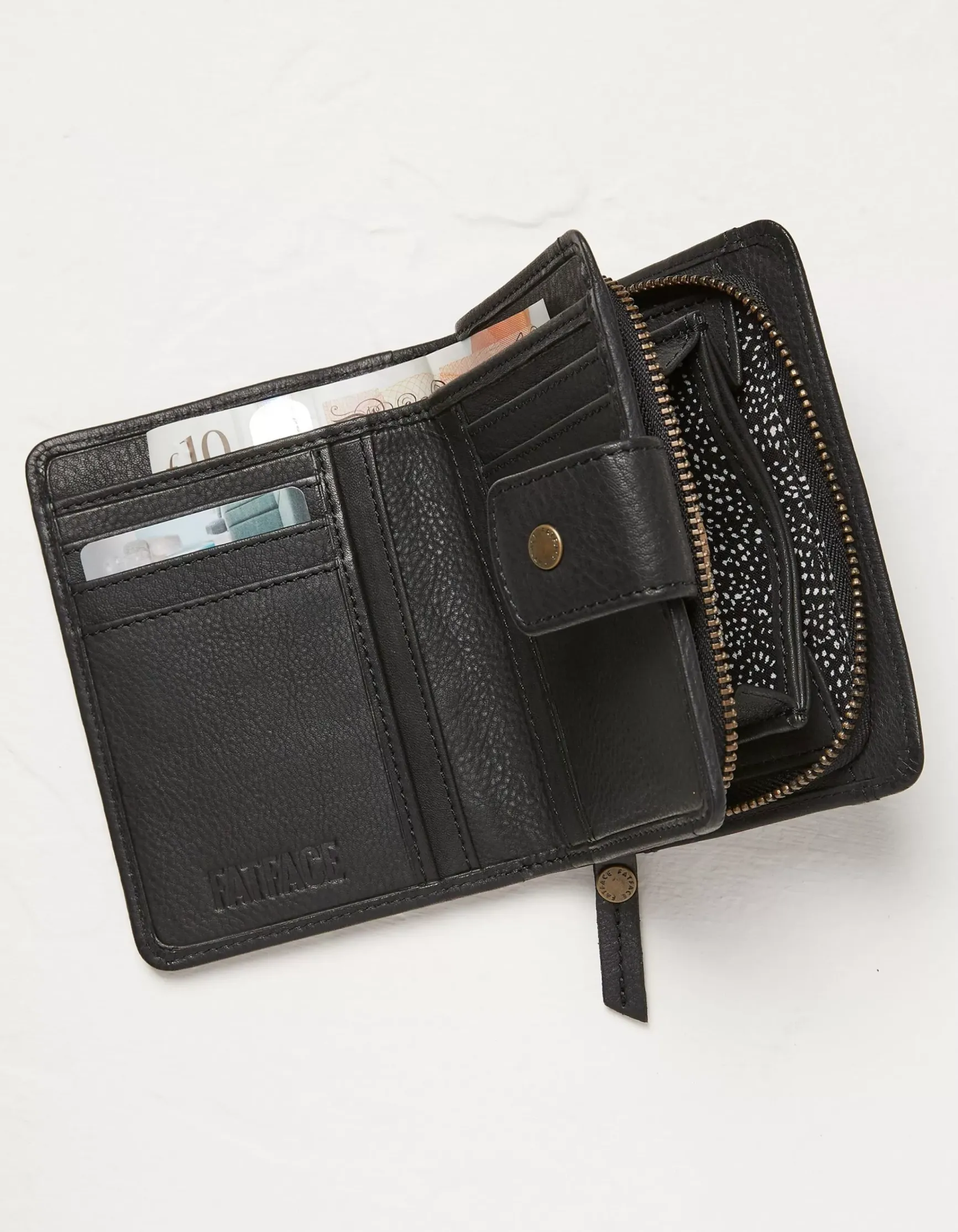 FatFace Etta Leather Zip Purse|Women View All