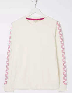 FatFace Eve Embroidered Sleeve Top|Women View All