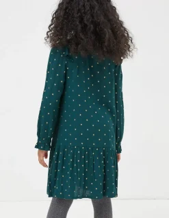 FatFace Evie Foil Star Dress|Girls View All