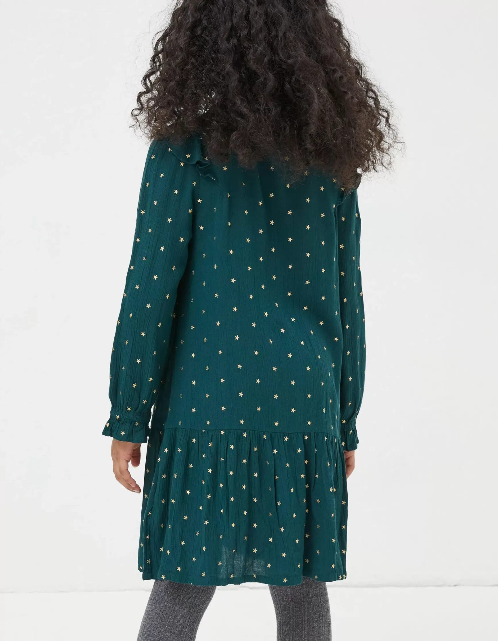 FatFace Evie Foil Star Dress|Girls View All