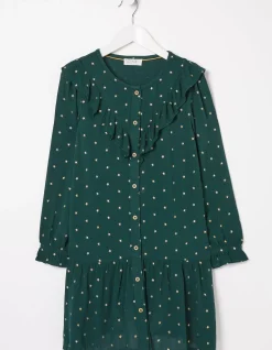 FatFace Evie Foil Star Dress|Girls View All