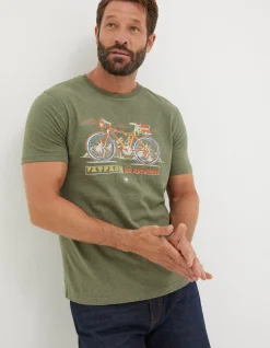 FatFace Explore Outdoors Bike T-Shirt|Men View All